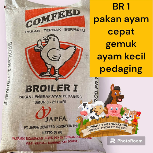 Pakan Ayam BR1 Pur Broiler 1 kg
